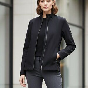 DKNY Zipper Front Suit Jacket – Charcoal – Size 4 – NWOT